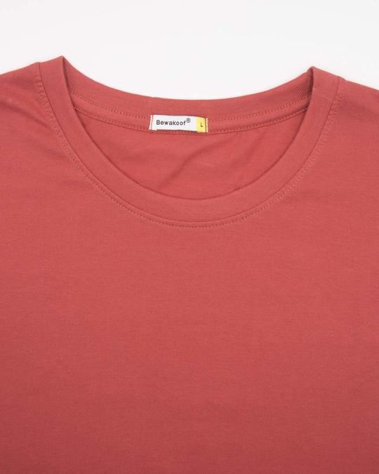 Buy Brick Red Full Sleeve T-Shirt for Men red Online at Bewakoof