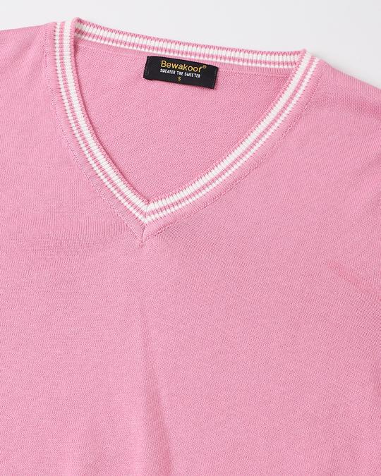 Shop Women's Flat Knit Pink Sweater