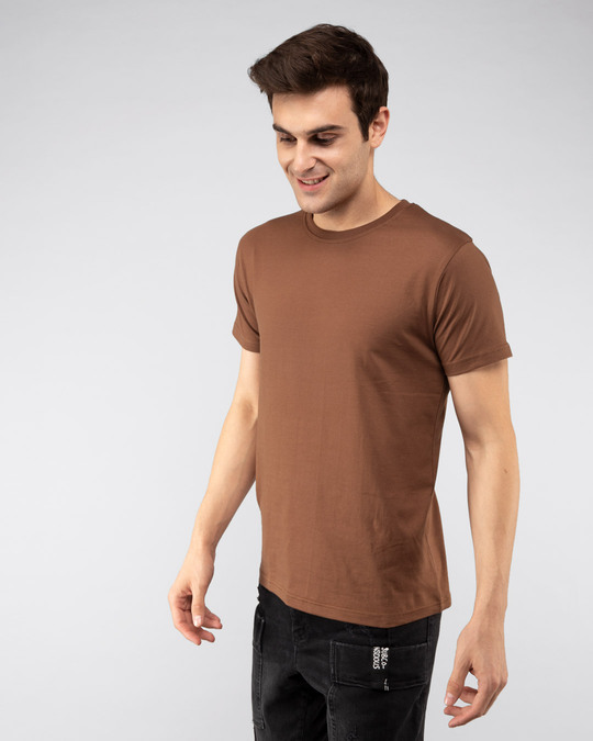 brown tee men