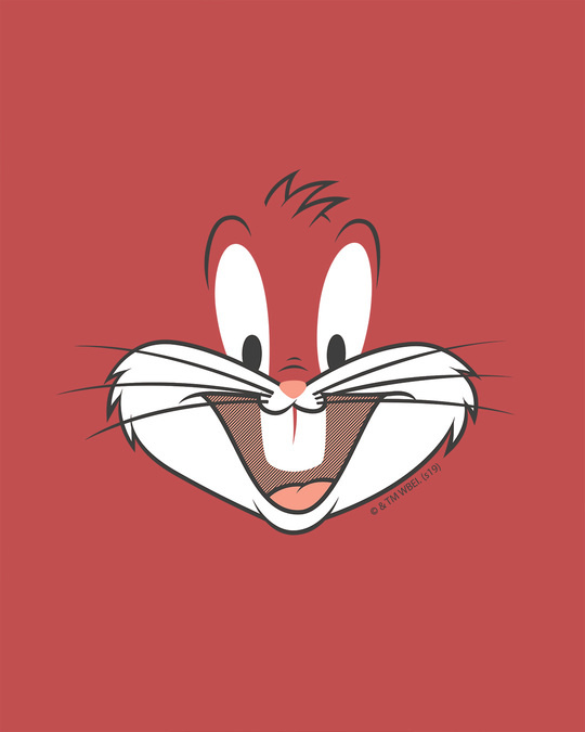 Shop Bugs Bunny Expression Half Sleeve T-Shirt (LTL)-Full