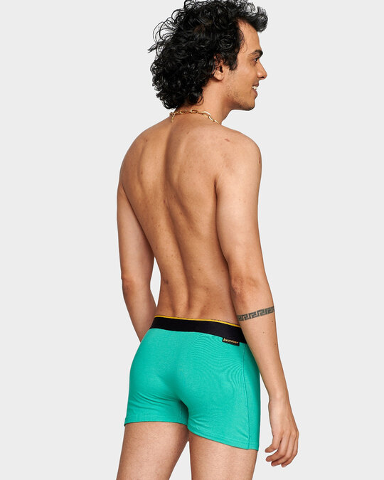 Shop After 8 Green Micro Modal Men's Trunk-Back