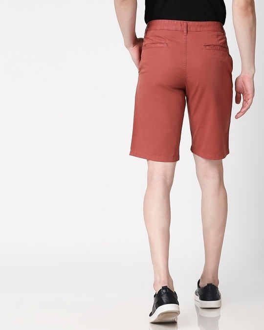 Shop Burnt Brown Men's Shorts-Full