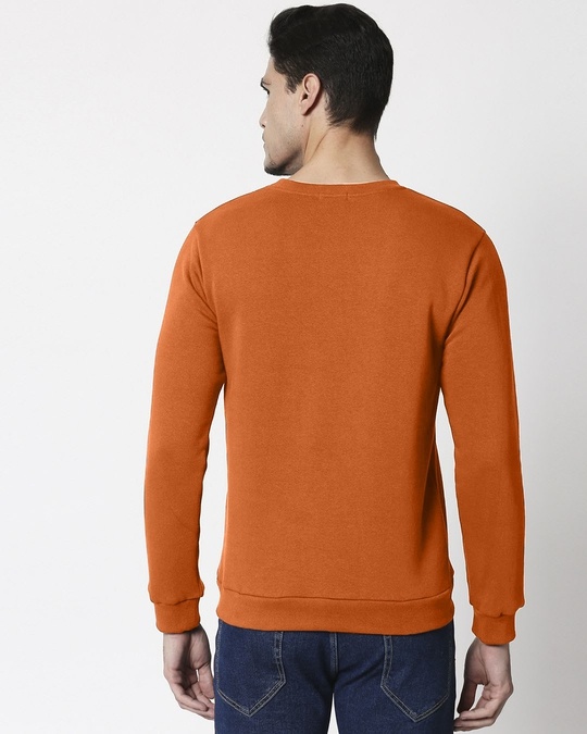 Shop Burnt Orange Fleece Sweatshirt-Design