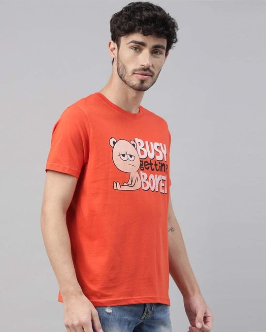 Shop Busy Getting Bored Printed T-Shirt-Design