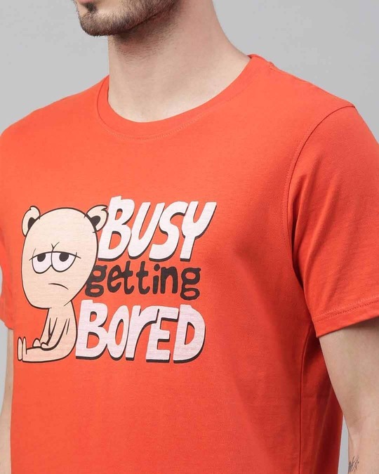 Shop Busy Getting Bored Printed T-Shirt