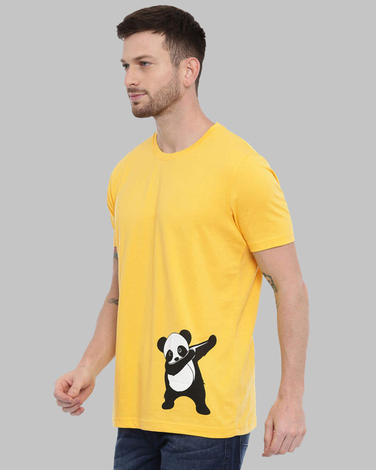 Shop Dab Dance Panda Printed T-Shirt-Back