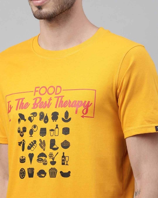Shop Food Therapy Printed T-Shirt