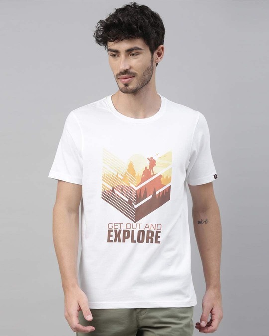 Shop Get Out & Explore Printed T Shirt-Front
