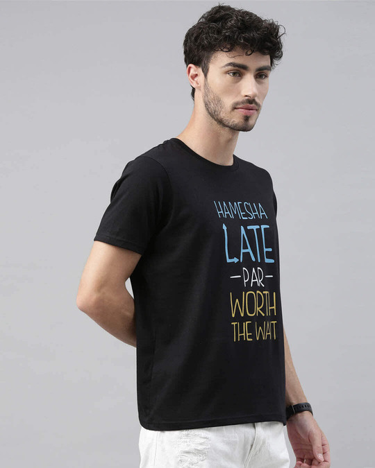 Shop Hamesha Late Printed T-Shirt-Design