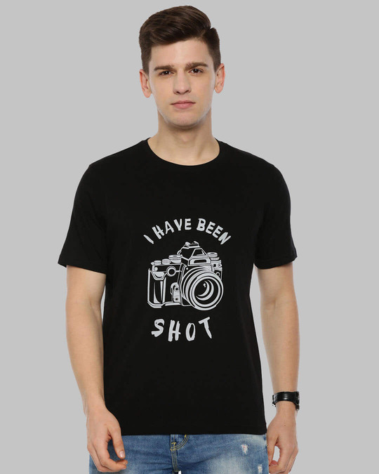 Shop I Have Been Shot Printed T-Shirt-Front