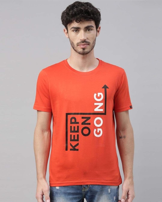 Shop Keep On Going Printed T-Shirt-Front