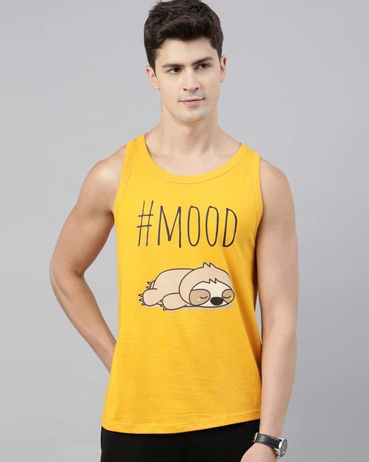 Shop Mood Mustard Vest-Back