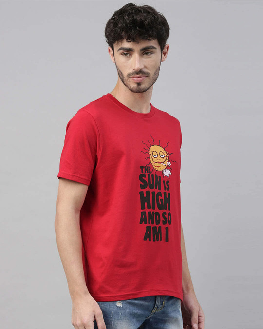 Shop Sun Is High Printed T-Shirt-Design
