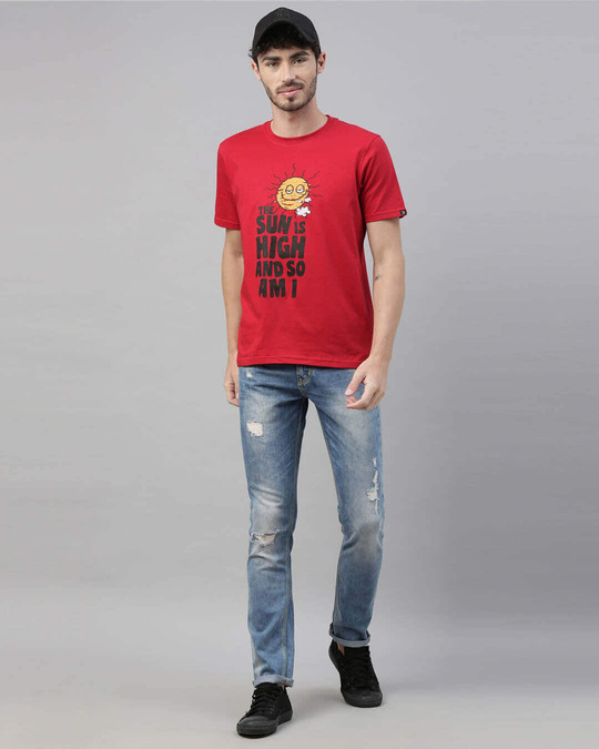 Shop Sun Is High Printed T-Shirt