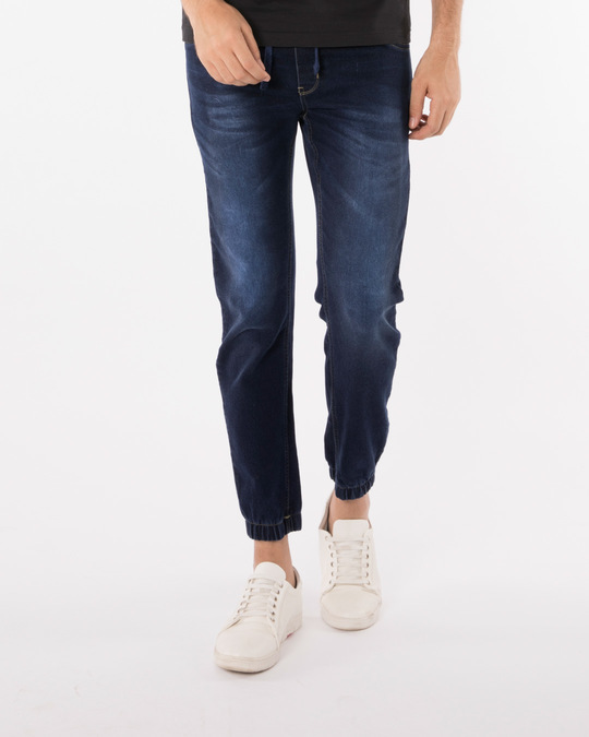 bewakoof denim joggers