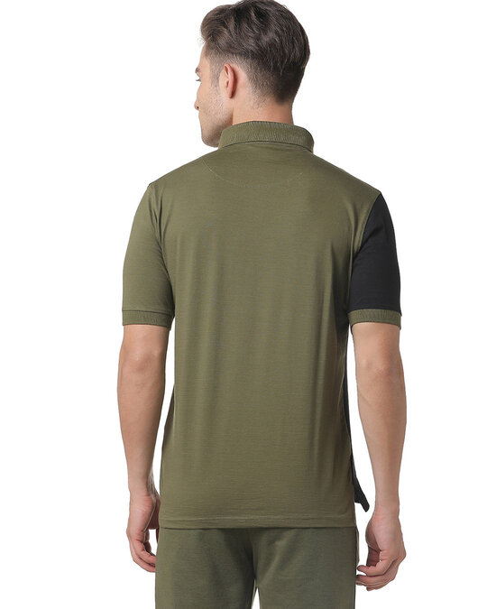 Shop Men's Casual Half Sleeves T-Shirt-Back