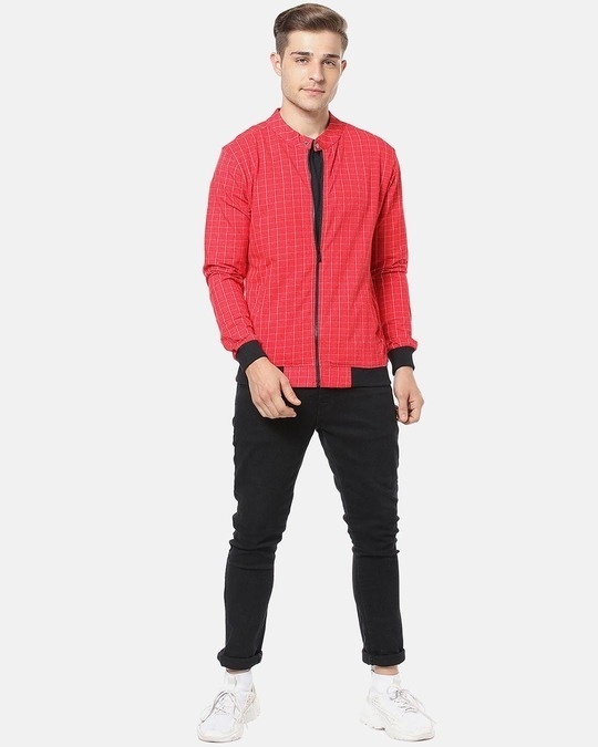 Shop Men Full Sleeve Checks Stylish Casual Jacket-Full