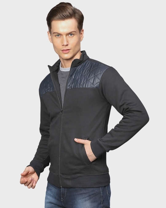 Shop Men's Black Full Sleeve Stylish Windcheater Casual Jacket-Design