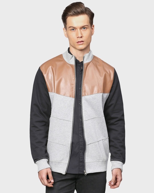 Shop Men's Multicolor Full Sleeve Stylish Windcheater Jacket-Front