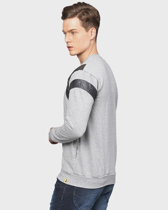Shop Men's Grey Full Sleeve Stylish Windcheater Tailored Jacket-Back