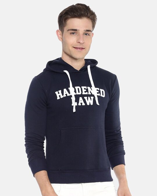 Shop Men's Printed Stylish Hooded Sweatshirt-Back