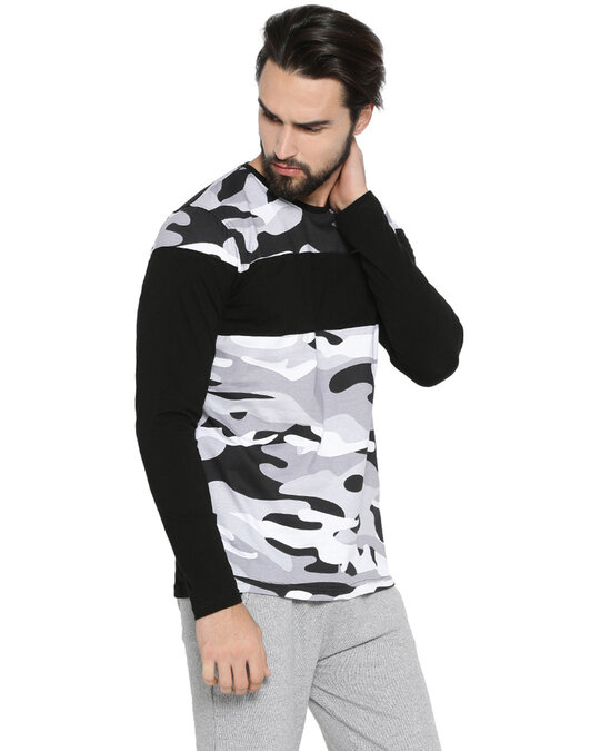 Shop Men's Camouflage Full Sleeve T-Shirt-Full