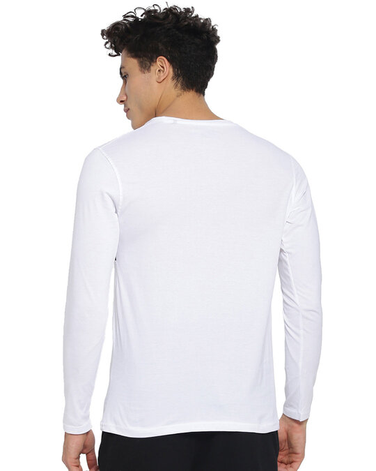 Shop Men's Solid Round Neck T-Shirt-Full