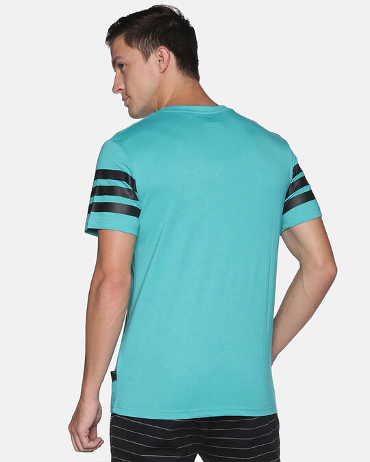 Shop Men's Stylish Sleeve Striped Casual T-shirt-Design