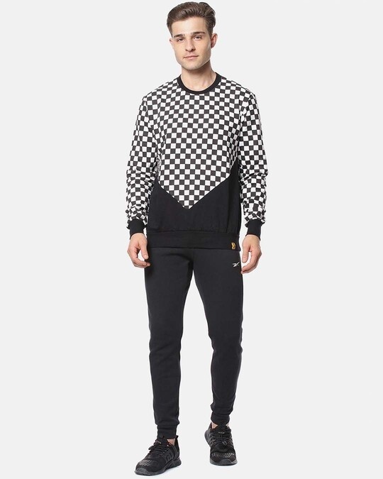 Shop Full Sleeve Checks Men Stylish Casual Sweatshirt-Full