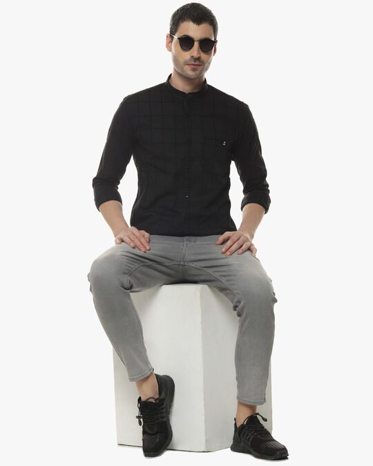 Shop Men's Stylish Checks Full Sleeve Casual Shirt-Full
