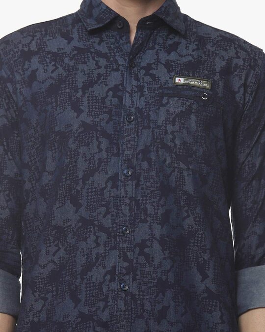 Shop Men's Stylish Graphic Design Full Sleeve Casual Shirt