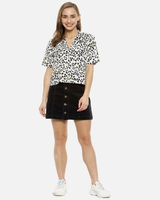 Shop Women's Multicoloured Regular Fit Printed Casual Shirt-Full