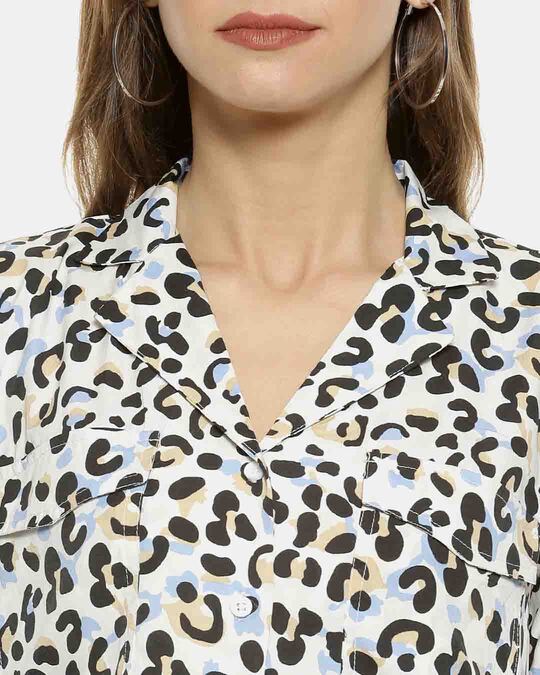Shop Women's Multicoloured Regular Fit Printed Casual Shirt