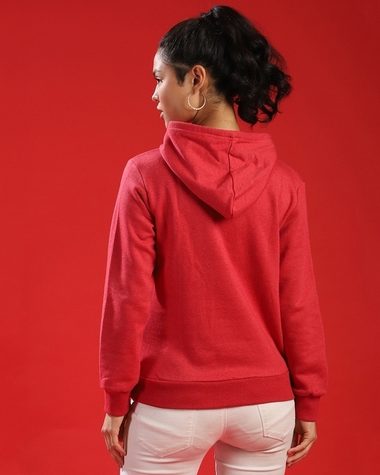 Shop Women's Red Printed Regular Fit Sweatshirt-Design