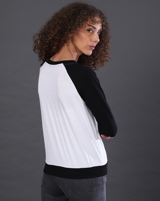 Shop Women's White Colorblock Regular Fit Top-Design
