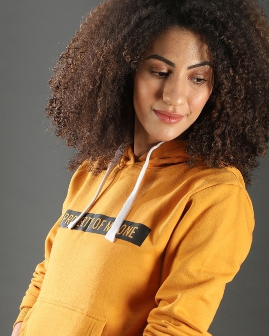 Shop Women's Yellow Printed Regular Fit Sweatshirt