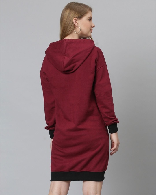 Shop Women's Red Stylish A-Line Casual Winter Sweatshirt-Back