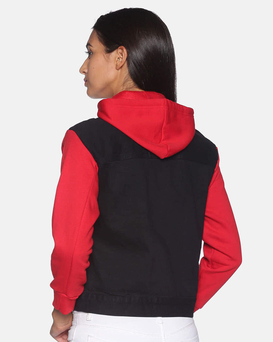 Shop Women's Solid Stylish Casual Denim Jacket-Design