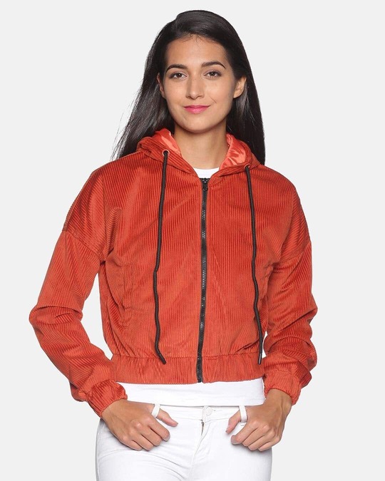Shop Women's Solid Stylish Casual Jacket-Front