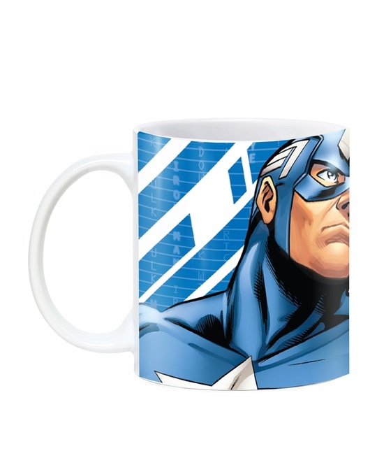 Shop Captain America Ceramic Mug,  (320ml, White, Single Piece)-Design