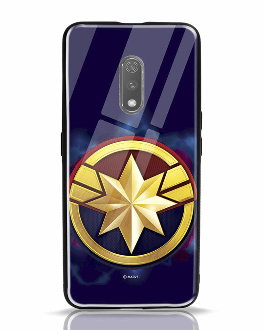 Shop Captain Marvel Logo Realme X Mobile Cover (AVEGL)-Front