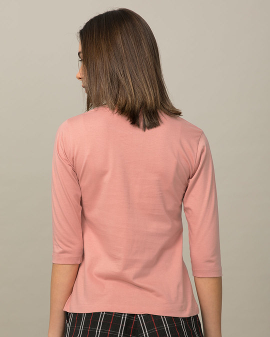 Shop Capture Moment Round Neck 3/4th Sleeve T-Shirt-Back