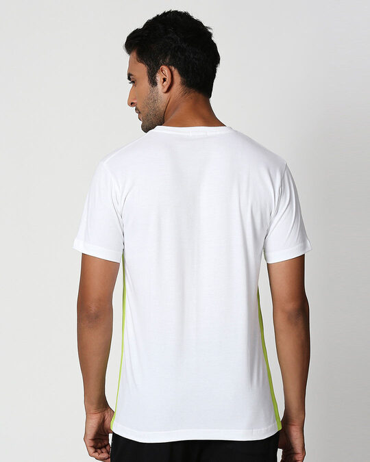 Shop Challenge Yourself Contrast Side Seam Panel T-Shirt-Back