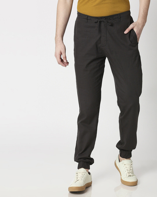 washed charcoal joggers