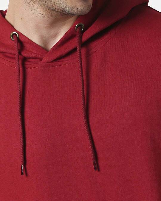 red basic hoodie