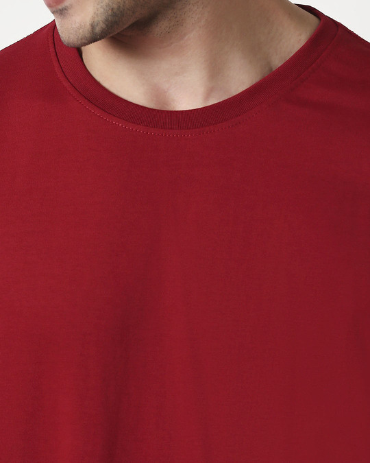 Buy Cherry Red Full Sleeve TShirt Plain For Men Online India