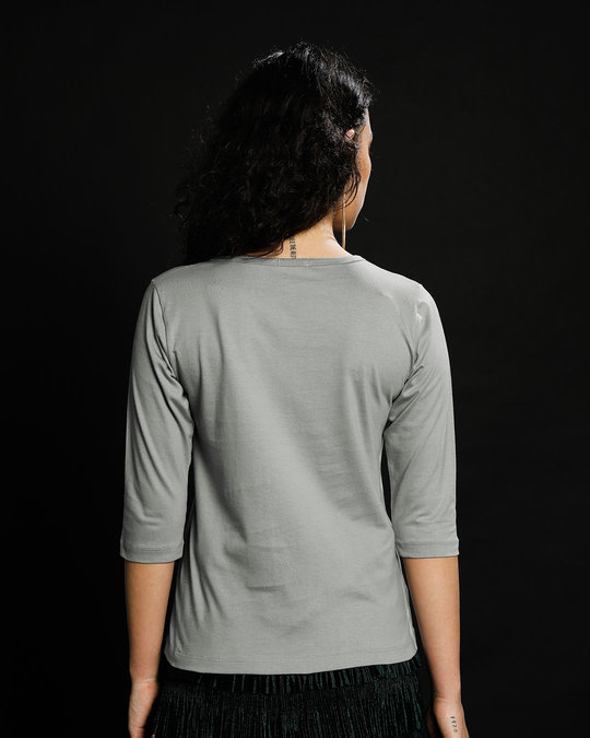 Shop Chill Maar Round Neck 3/4th Sleeve T-Shirt-Back
