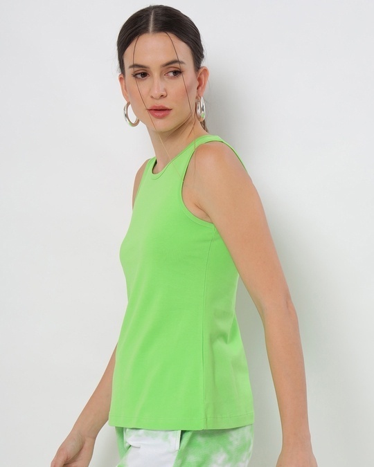 Shop Chilled Out Green Tank Top-Back