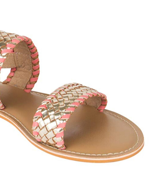 Shop Women's Basket Weaves Gold Sandal-Back
