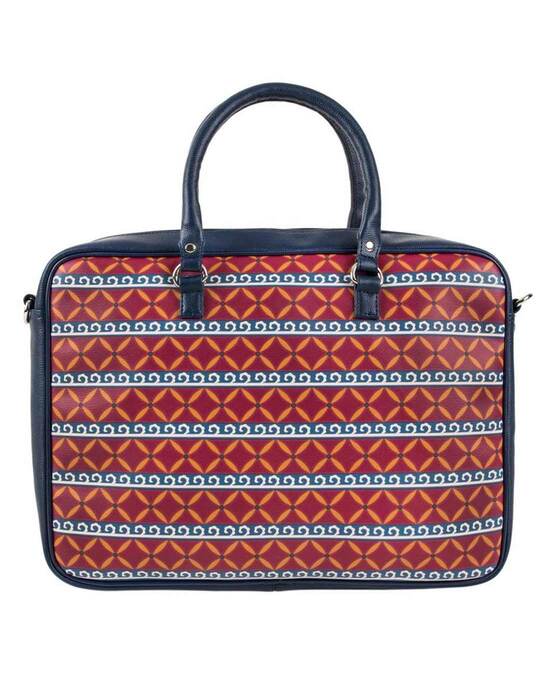 Shop Women's Blue Hoots Love Laptop Bag-Design